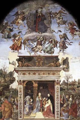 Filippino Lippi Assumption and Annunciation oil painting picture